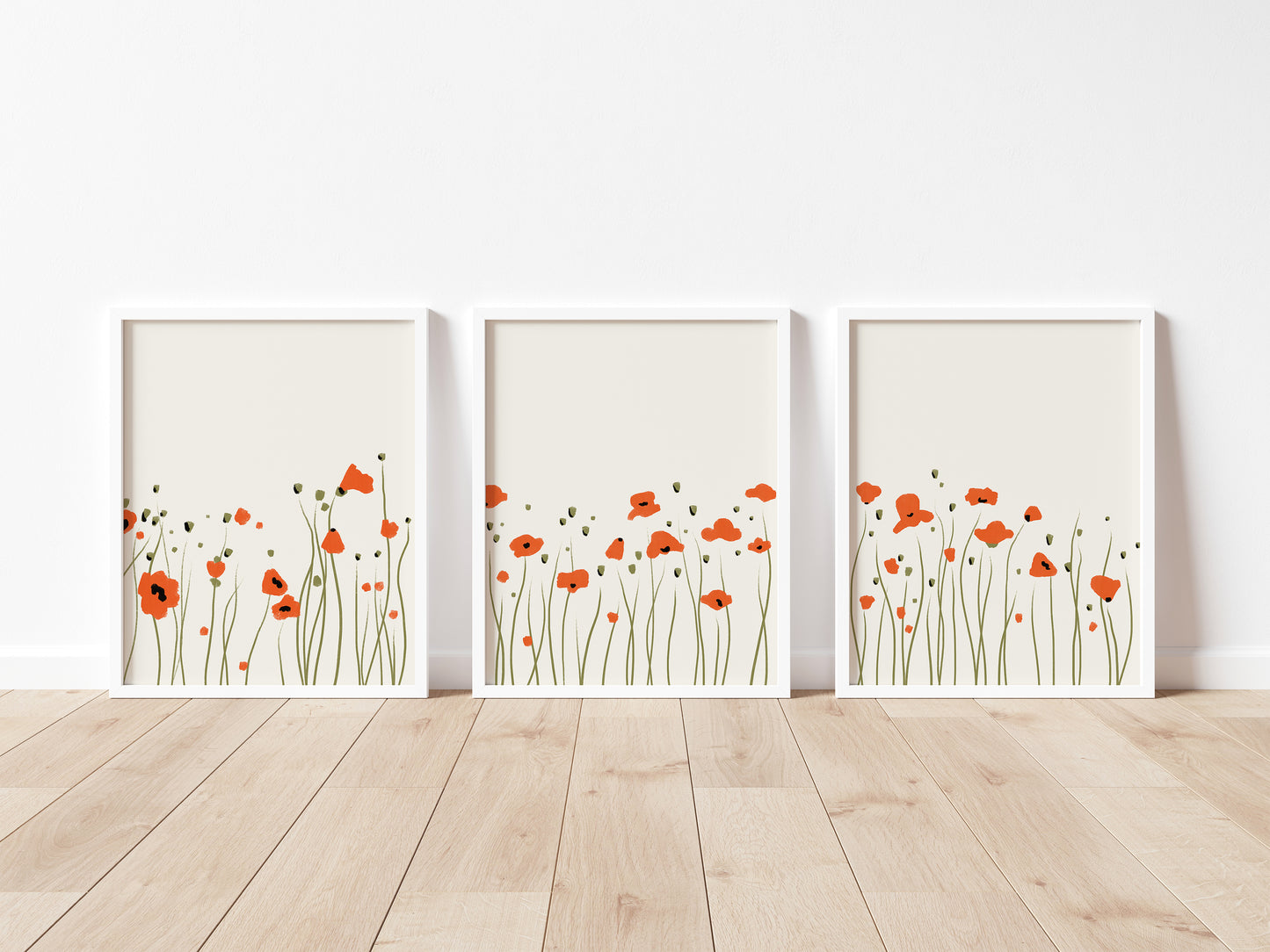 Poppies Set of 3