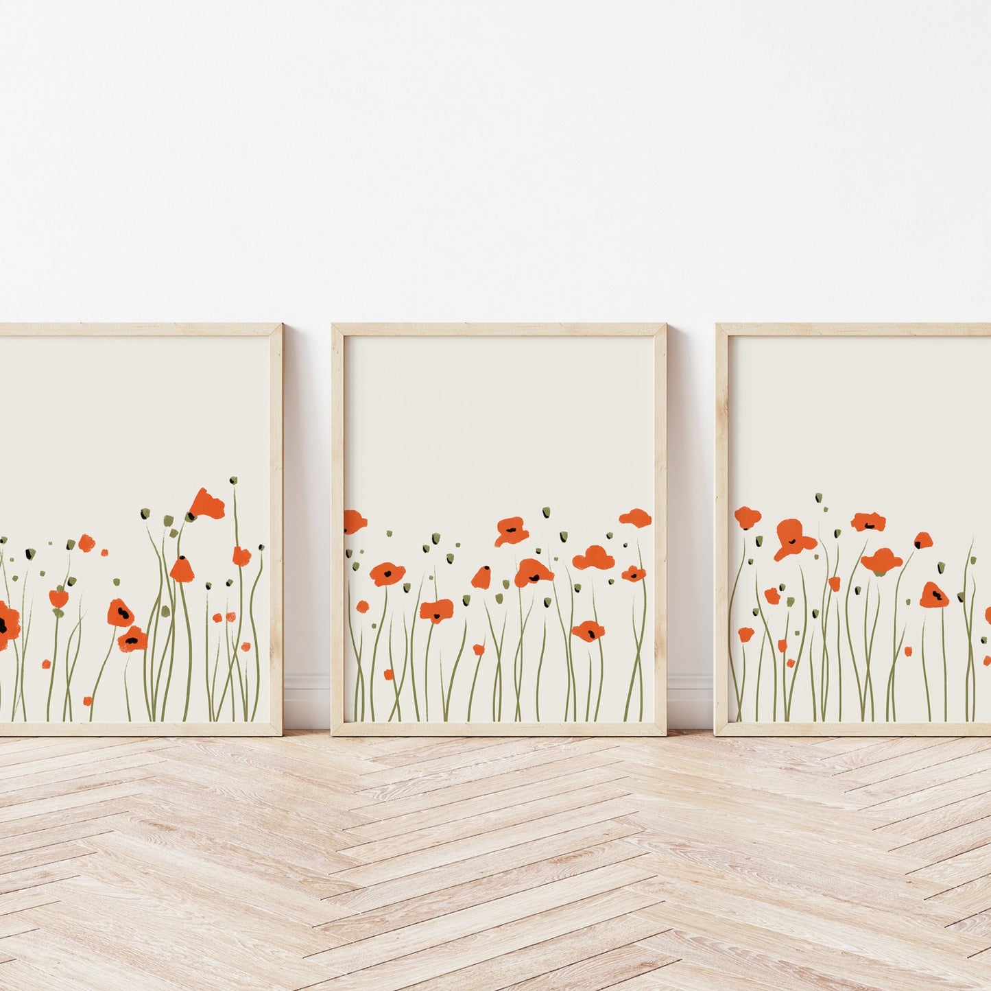 Poppies Set of 3